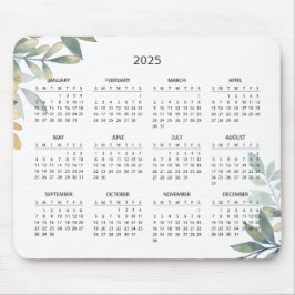Eenvoudige Elegante Botanische Kalender 2025 | Mui Muismat
