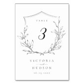 Eenvoudige elegante botanische monogram bruiloft kaart (Achterkant)