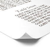 Eenvoudige elegante botanische wilde trommel bruil poster (Hoek)