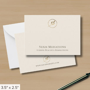 Eenvoudige elegante briefkaarten Gold Leaf