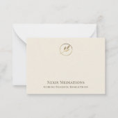 Eenvoudige elegante briefkaarten Gold Leaf (Voorkant)
