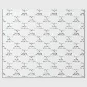 Eenvoudige Elegante Bruid en bruidegom Namen Bruil Cadeaupapier (Vlak)