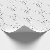 Eenvoudige Elegante Bruid en bruidegom Namen Bruil Cadeaupapier (Hoek)