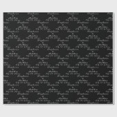 Eenvoudige Elegante Bruid en bruidegom Namen Bruil Cadeaupapier (Vlak)