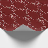 Eenvoudige Elegante Bruid en bruidegom Namen Bruil Cadeaupapier (Hoek)