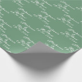 Eenvoudige Elegante Bruid en bruidegom Namen Bruil Cadeaupapier (Hoek)