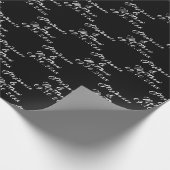 Eenvoudige Elegante Bruid en bruidegom Namen Bruil Cadeaupapier (Hoek)