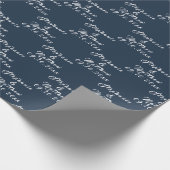 Eenvoudige Elegante Bruid en bruidegom Namen Bruil Cadeaupapier (Hoek)