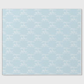 Eenvoudige Elegante Bruid en bruidegom Namen Bruil Cadeaupapier (Vlak)