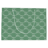 Eenvoudige Elegante Bruid en bruidegom Namen Bruil Groot Cadeauzakje (Achterkant)