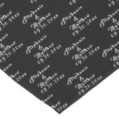 Eenvoudige Elegante Bruid en bruidegom Namen Bruil Korte Tafelloper (Hoek)