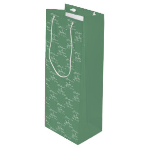 Eenvoudige Elegante Bruid en bruidegom Namen Bruil Wijn Cadeautas