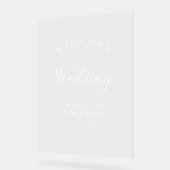 Eenvoudige, elegante bruiloft acryl bord (Hoek)