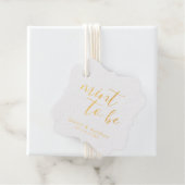Eenvoudige Elegante Bruiloft Bedankjes Labels (Met doos)