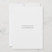 Eenvoudige elegante bruiloft Bewaar de datum met f Save The Date (Achterkant)