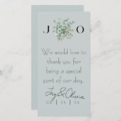 Eenvoudige Elegante bruiloft cocktail servetten (Voorkant / Achterkant)