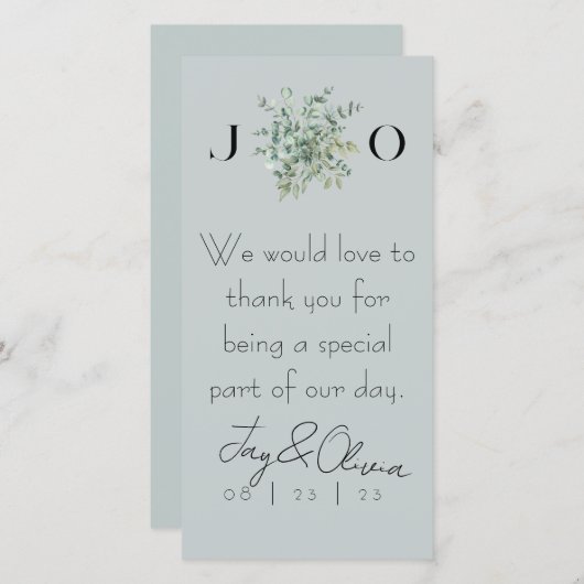 Eenvoudige Elegante bruiloft cocktail servetten (Voorkant / Achterkant)