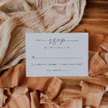 Eenvoudige, elegante bruiloft RSVP kaartje<br><div class="desc">Dit is een moderne minimalistische RSVP-kaart sjabloon met een prachtig kalligrafie lettertype en eenvoudige, elegante lettercombinatie. Bewerk de meeste bewoordingen en alle kleuren. Het woord 'RSVP' kan niet worden bewerkt, maar de kleuren kunnen wel worden gewijzigd. // Voor overeenkomende items, bezoek dan het "ALICE" collectie in de Sincerely By Nicole...</div>