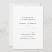 Eenvoudige Elegante Bruiloft Save The Date (Voorkant)