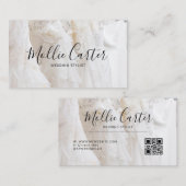Eenvoudige elegante bruiloft stylist agent planner visitekaartje (Voorkant / Achterkant)
