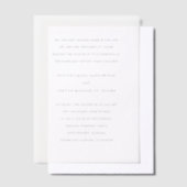 Eenvoudige Elegante Bruiloft Vellum Uitnodigingen (Offset)