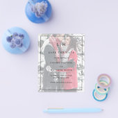 Eenvoudige Elegante Budget Bruiloft Save The Date Flyer (Enkel)