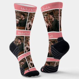 Eenvoudige Elegante Cadeau Valentijnsdag Koppel Fo Sokken