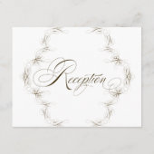 Eenvoudige Elegante Calligrafie Krul Formal Recept Informatiekaartje (Achterkant)
