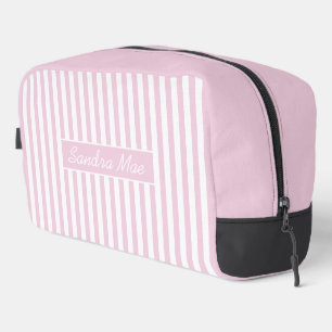Eenvoudige Elegante Chic Streep Patroon Toilettas Toilettasje