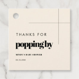Eenvoudige elegante & chique Bedankt voor popping Bedankjes Labels