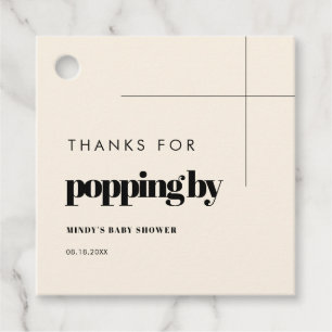 Eenvoudige elegante & chique Bedankt voor popping  Bedankjes Labels