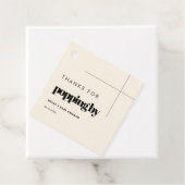 Eenvoudige elegante & chique Bedankt voor popping Bedankjes Labels (In situ)