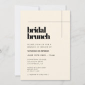 Eenvoudige elegante & chique bruids brunch kaart (Voorkant)