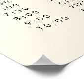 Eenvoudige elegante & chique bruiloft Orde der geb Poster (Hoek)