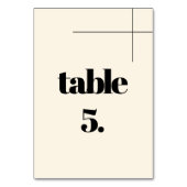 Eenvoudige elegante & chique Cream bruiloft Kaart (Voorkant)