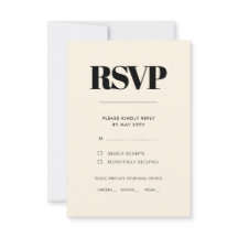 Eenvoudige elegante & chique crème maaltijdkeuze