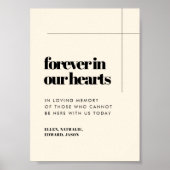 Eenvoudige elegante & chique Forever in ons harten Poster (Voorkant)
