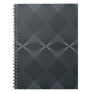 Eenvoudige, elegante, chique, luxe lijn grafische  notitieboek