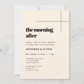 Eenvoudige elegante & chique ochtend na de brunch kaart (Voorkant)