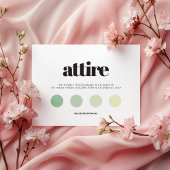 Eenvoudige elegante & chique trouwkleding informatiekaartje