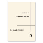 Eenvoudige elegante & chique trouwplaats kaart (Voorkant)