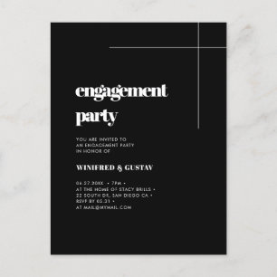Eenvoudige elegante & chique uitnodiging van de ve