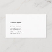 Eenvoudige Elegante Clean Pastel Stripe Consultant Visitekaartje (Achterkant)