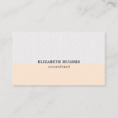 Eenvoudige Elegante Clean Pastel Stripe Consultant Visitekaartje (Voorkant)