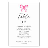 Eenvoudige Elegante Coquette Trouwstoel Grafiek Kaart (Voorkant)