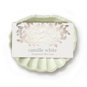 Eenvoudige Elegante Cosmetologie Faux Gold Leaves  Visitekaartje