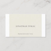 Eenvoudige elegante Creative Plain Professional Mo Visitekaartje (Voorkant)