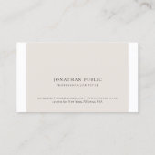 Eenvoudige elegante Creative Plain Professional Mo Visitekaartje (Achterkant)