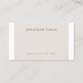 Eenvoudige elegante Creative Plain Professional Mo Visitekaartje (Voorkant)