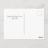 Eenvoudige Elegante Dag van de Arbeid met de vlag  Briefkaart (Achterkant)